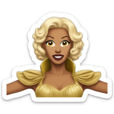 Fighting rupaul sticker