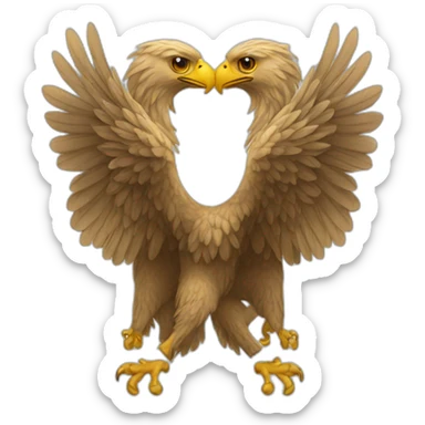 two-headed eagle sticker