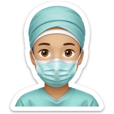 medical mask face sticker