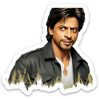 Shah rukh khan in a field sticker