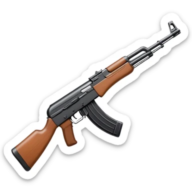 Hãy tạo emoji súng ak47 cho tôi sticker