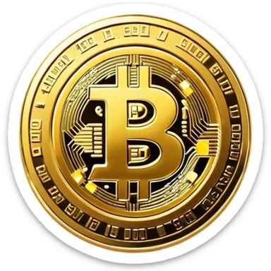 Bitcoin coin emoji sticker