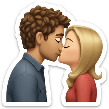 Rachel kissing Dylan sticker