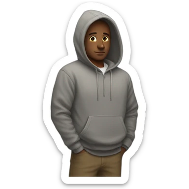 One Monday afternoon, Mike, adopting a very unusual style, wore a hoody sticker