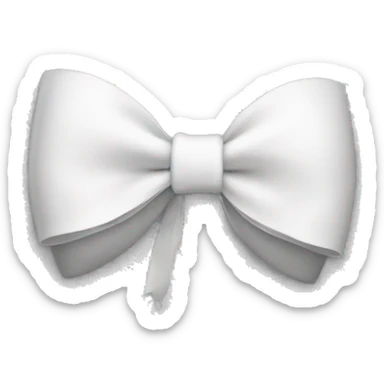 white bow sticker