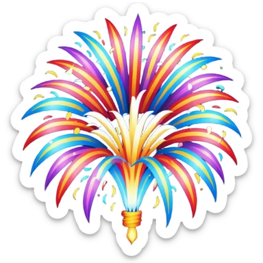 Custom firework display sticker