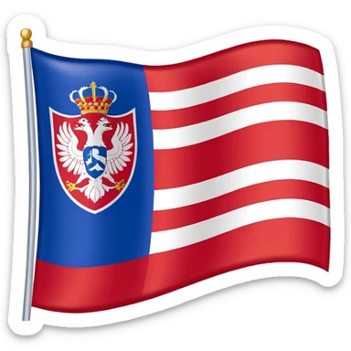 A flag of republic of srpska sticker