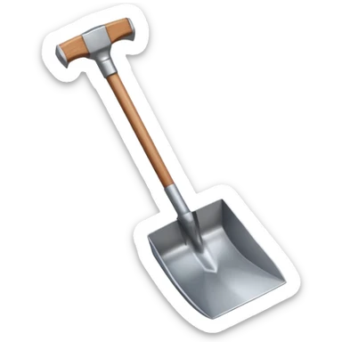 Shovel and hammer sticker