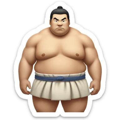 Sumo wrestler sticker