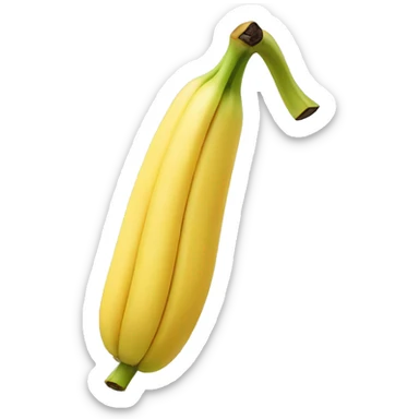 create cute banana frui that has leg and hands, eyes, lips, nose sticker