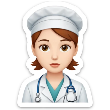 Veterinary medicine worker, white skin sticker