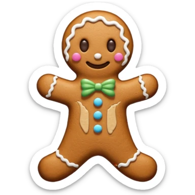 gingerbread cryptid  sticker