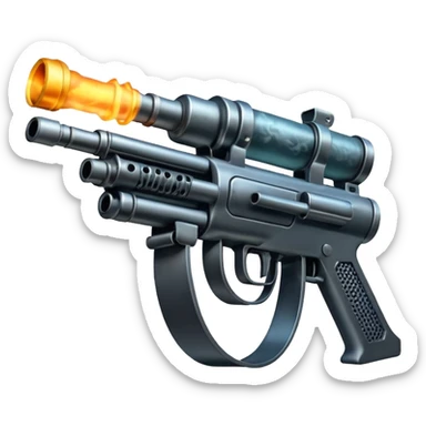 machine gun hot barrel sticker