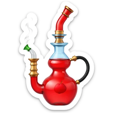 apple hookah sticker