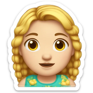 Chubby girl anna sticker