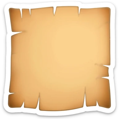 Treasure map sticker