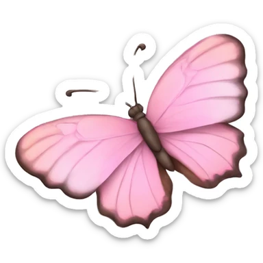 Mariposa rosa pastel  sticker