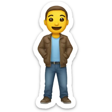 Quelqu’un qui se met le doit à l’œil sticker