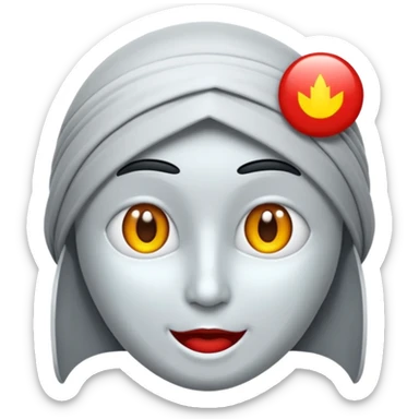 Kırmızı parıltı bir silah sticker