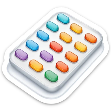 Blister pack birth control sticker