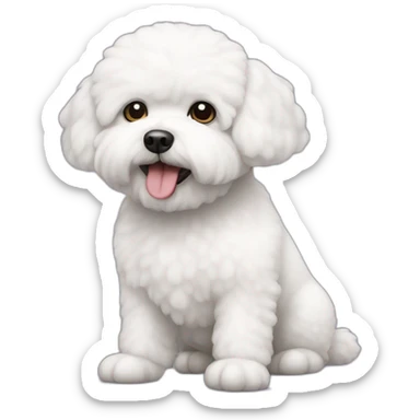 bichon frise sticker