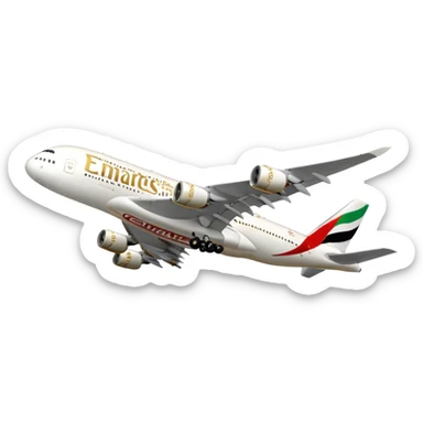 Emirates Airbus A380  sticker