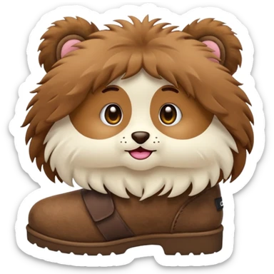 Emojie ugg sticker
