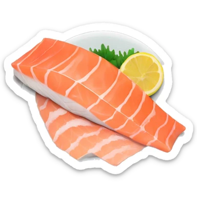 Salmon sashimi  sticker
