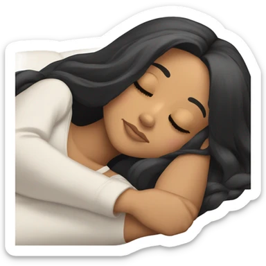 Ariana Grande sleeping with hair black sticker