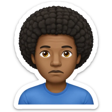 hombre afroamericano ca sado  sticker