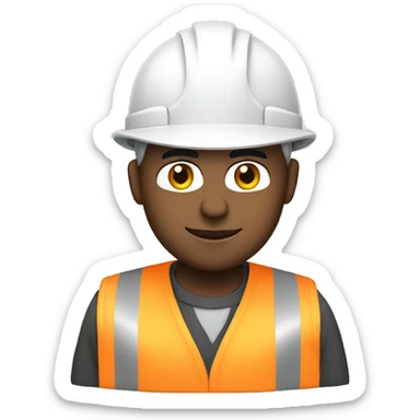 Civil Engineer wit white hat sticker