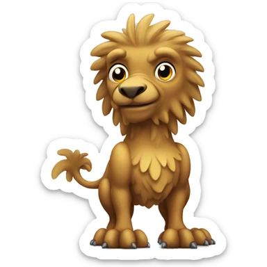 Griffin with 4 legs sticker