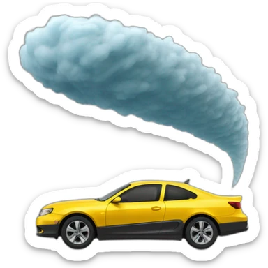 Cyclone avec des voiture sticker