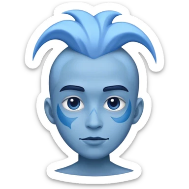 clients blue color sticker