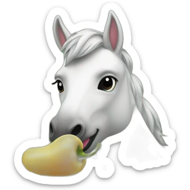 Licorne qui mange une patate sticker