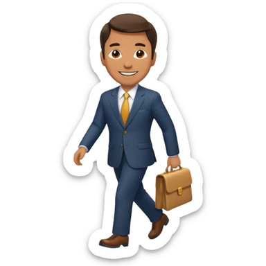 señor mayor camina sticker