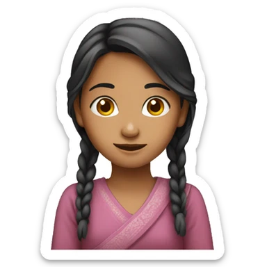 Nepalese girl sticker