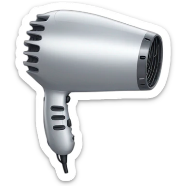 Hairdryer-with-a-smile sticker