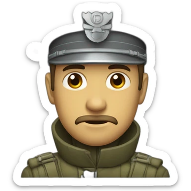 Soldado del invierno -triste sticker