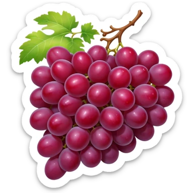 red grapes sticker