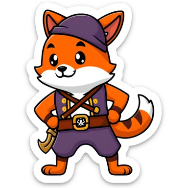 Foxy the Pirate from Five Nights at Freddy's sticker