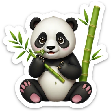 Panda Bamboo sticker