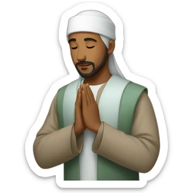 Muslim prayer sticker