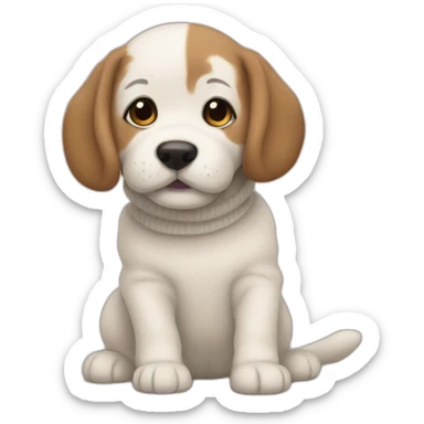 sweater puppies sticker