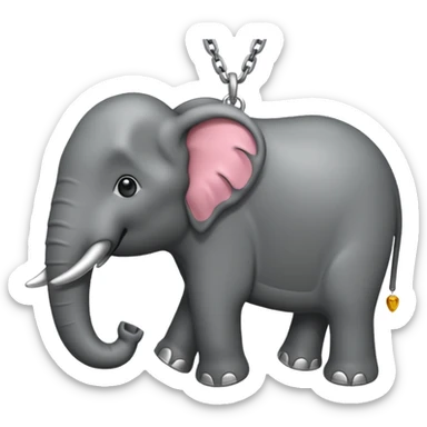 pata de elefante con  cadena, simulando esclavitud sticker