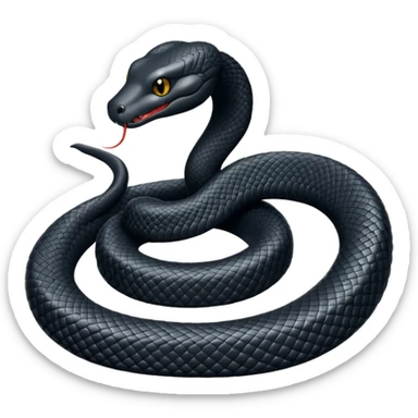 black snake sticker