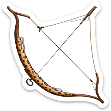 Bow and jaguar  sticker