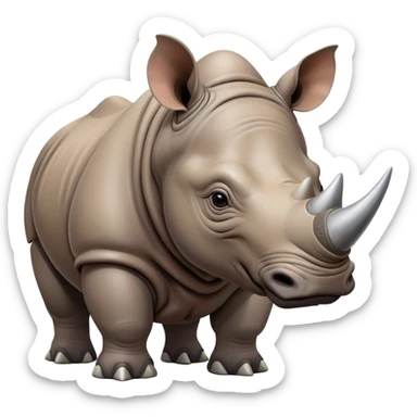 Rhino human hybrid  sticker