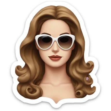 Lana Del Rey in heartshape sunglasses  sticker
