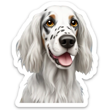 English setter  sticker
